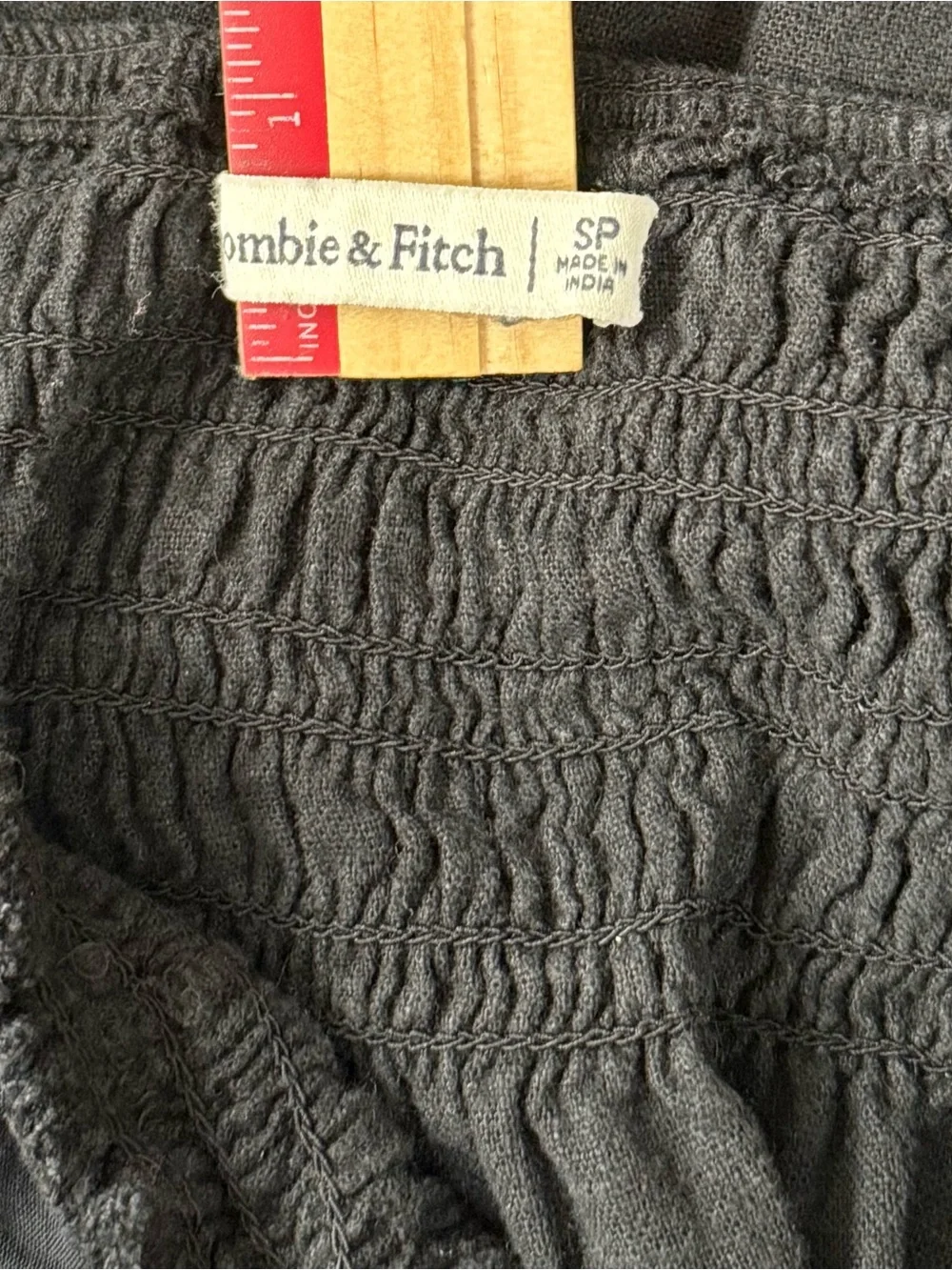 Abercrombie & Fitch Black Linen Feel Maxi Dress